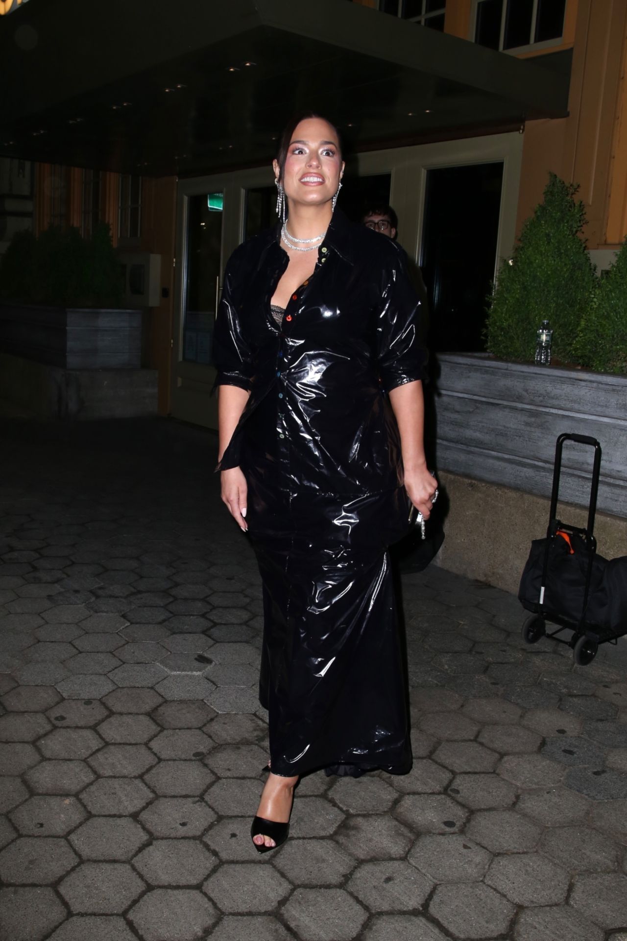 Ashley Graham Leaves the Kings Trust Event in New York